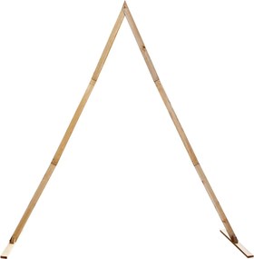 vidaXL Esküvői Ív Világos Barna 202 x 95 x 254 cm Tömör fenyőfa