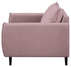 Levendula színű bársony kanapé 138 cm Juli – Ropez