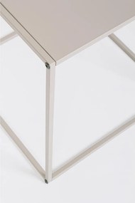 Bézs fém dohányzóasztal szett 2 db-os 38x38 cm Alrik – Yes Everyday