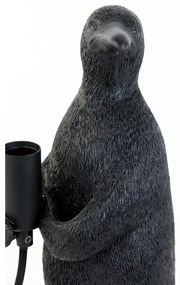 Matt fekete asztali lámpa (magasság 24 cm) Penguin – Light &amp; Living