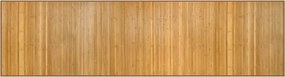 vidaXL négyszögletű természetes bambusz szőnyeg 80 x 300 cm