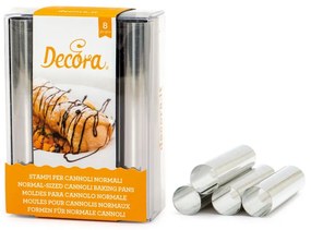 Decora cannoli sütőforma, rozsdamentes acél, 8db