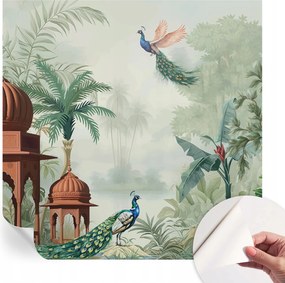 Öntapadós Dekoratív Fotótapéta Hálószobába Páva kertek 250x250 cm