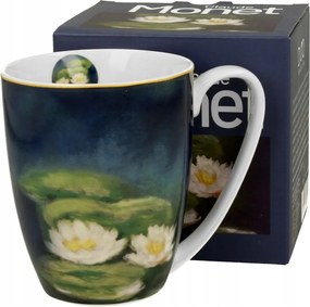 Bögre magas 360ml Monet Nenufars porcelán ajándék művészet festmény virágok