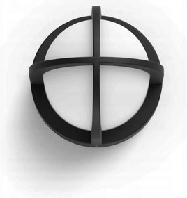 Philips Astilbe 17380/30/PN kültéri fali lámpa, fekete, IP44, E27