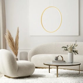 LED csillár SATURNO LED/46W/230V, 80 cm, IP44, arany