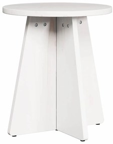 Dohányzóasztal 3 pcs Fehér 49 x 49 x 30 cm Tömör fenyőfa