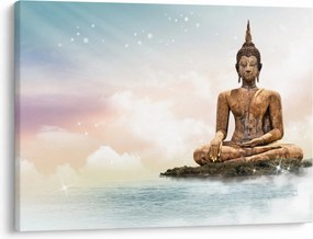 Kép - Buddha vigyáz a földre (70x50 cm)