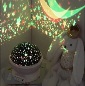 Atmosphera - LED gyerek projektor 3xAA rózsaszín