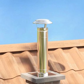 Eső Borító Kémény Ezüst 20 x 20 x 18 cm Rozsdamentes acél