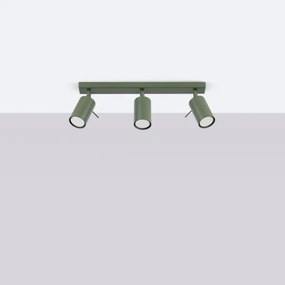 Sollux SL.1502 - Spotlámpa RING 3xGU10/10W/230V zöld