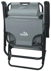 Összecsukható állítható szék szürke/fekete