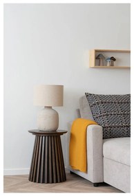 Sárga újrahasznosított pamut kötött takaró 130x170 cm Santos – House Nordic