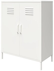 Fehér fém szekrény 40x102x80 cm Mission District – Støraa