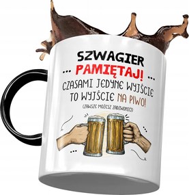 Fekete Bögre Sógornak Születésnapra Ajándék Nyomtatott Fotóval