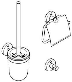 GROHE 40407001 - ESSENTIALS kiegészlet, fényes króm