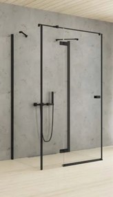 New Trendy Reflexa Black zuhanykabin 120x90 cm négyszögletes fekete félmatt/átlátszó üveg EXK-5019