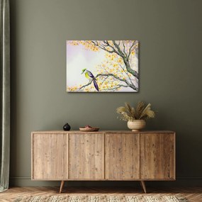 Kép - Akvarell madár a fán (70x50 cm)