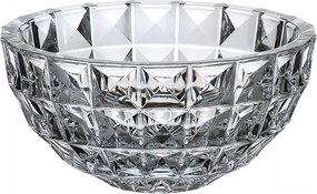 Bohemia Diamond Üveg Saláta tálaló, Tálaló Tányér, 28 cm, Kristály