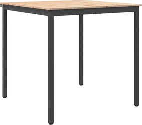 vidaXL Bárasztal Természetes 110 x 55 x 105 cm Tömör fenyőfa