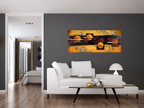 Az absztrakció képe - Bolygók (120x50 cm)