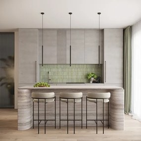 Sollux SL.1338 - Csillár zsinóron ARCHE 1xG9/8W/230V fekete