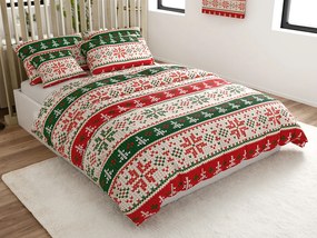 Mikroszálas ágyneműhuzat FROSTED CHRISTMAS színes Ágyneműhuzat mérete: 2 db 70 x 90 cm | 200 x 220 cm