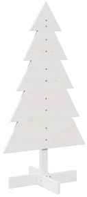 fehér tömör fenyőfa karácsonyfa-dekoráció 100 cm
