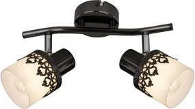 Rabalux beltéri karos spotlámpa e14 2x40w fekete/fehér lacey