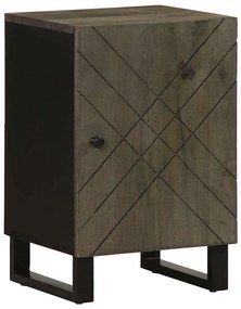 fekete tömör mangófa fürdőszobaszekrény 38 x 33 x 58 cm