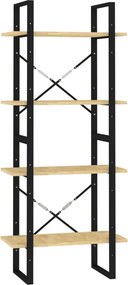 vidaXL négyszintes tömör fenyőfa könyvszekrény 60 x 30 x 140 cm