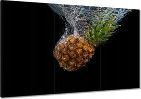Vászonkép 120x80 Ananász a vízbe esik
