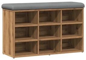 kézműves tölgy szerelt fa cipőtároló pad 82x32x50 cm