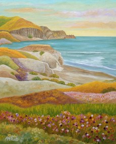 Illusztráció Prairie By the Sea, Angeles M. Pomata, (30 x 40 cm)