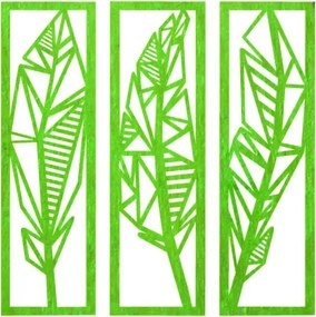 Modern háromrészes festmény banánlevelekről - MUSACEAE