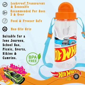 Hot Wheels Race tritan műanyag kulacs 500 ml