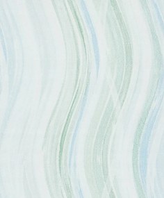 Hullámos Tapéta Zöld-kék Vinil Flizelin Pasztell Tapéta
