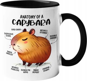 Kapibara anatómia bögre vicces Születésnapi Ajándék 330ml+ Csomagolás
