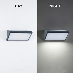 Brilagi-LED RGBW kültéri fali lámpatest TRIANGLE 1xE27/9W/230V antracit IP65
