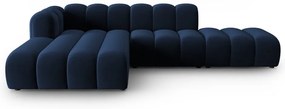 Sötétkék sarokkanapé (bal oldali) Lupine – Micadoni Home