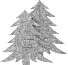 Orion Fenyőfa evőeszköz zseb szürke, 18 x 18 cm, 2 db-os készlet