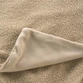 Bézs fleece takaró 180x220 cm Curly Wooly – douceur d'intérieur