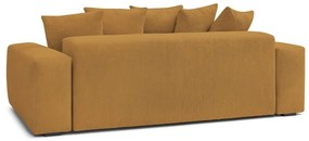Mustársárga kordbársony kanapé 280 cm Voltaire – Bobochic Paris