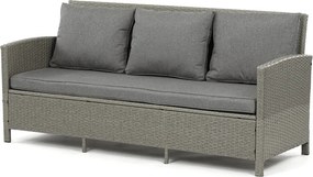 Kerti bútor garnitúra 140x70x60 cm, polyrattan, szürke, AZS-A1719 GREY