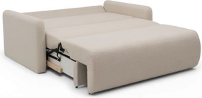 Nido ágyazható háromszemélyes kanapé 140 cm tárolóval - világos bézs boucle Quelle 03