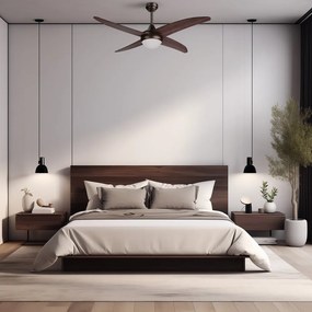 Sötét natúr színű LED mennyezeti lámpa ø 13 cm Regal – SULION