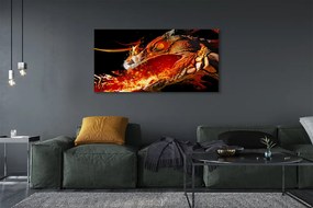 Canvas képek Tűzokádó sárkány 140x70 cm