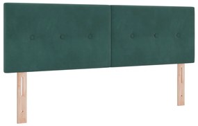 Fejtámla Gombos Zöld 140 cm Bársony