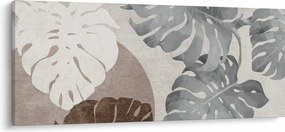 Kép - Design levelekkel (120x50 cm)