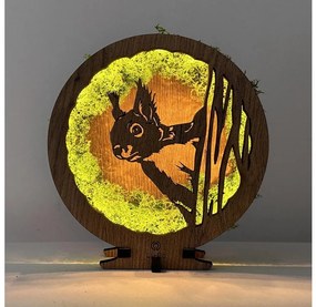 Li-Go 23625/DUB2 - Dimmelhető asztali LED-dekoráció LED/12W/230V 20x22 cm tölgy